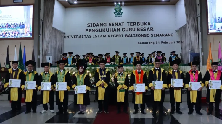 Kukuhkan 10 Guru Besar, UIN Walisongo Kuatkan Akademik